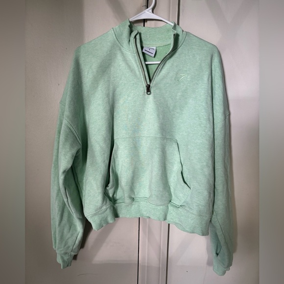Gymshark | Mint Quarter-Zip Sweatshirt - Picture 1 of 3
